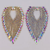 Sew-on Crystal AB  Glass Rhinestone Applique RA698 WholesaleRhinestone